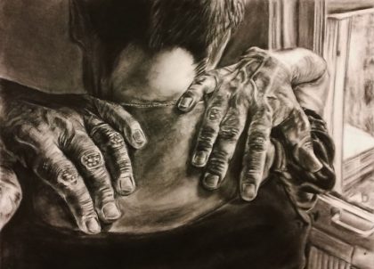 Hands of  Laborer, Drawing & Illustration by Aylen Mercado