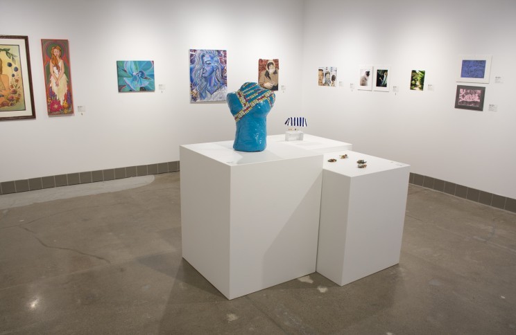 Exhibition of student work in the Katherine Kilbourne Burghum Center for Creativity of the Plains Art Museum