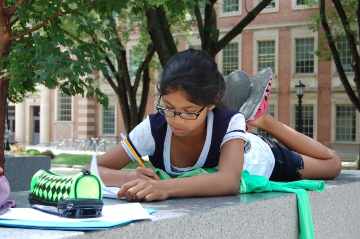 Students enjoy creative writing classes as part of our summer residential programs