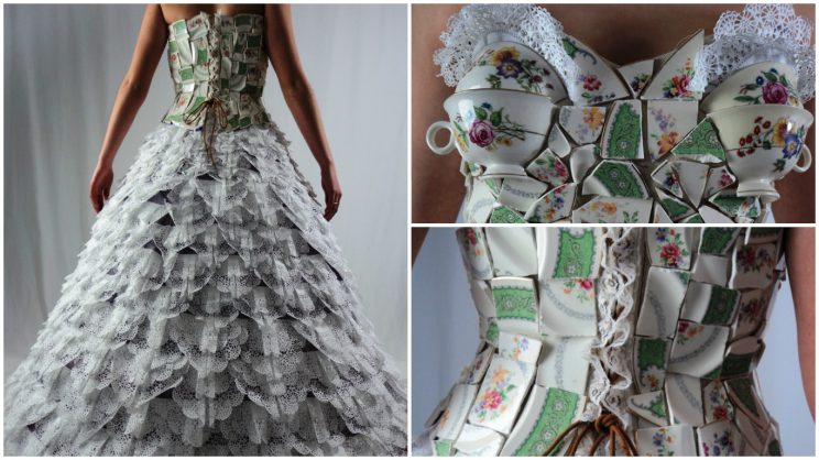 Hello Doily, Fashion by Brooks Vessels, Grade 12, Age 17, Dupont Manual High School, Louisville, KY.