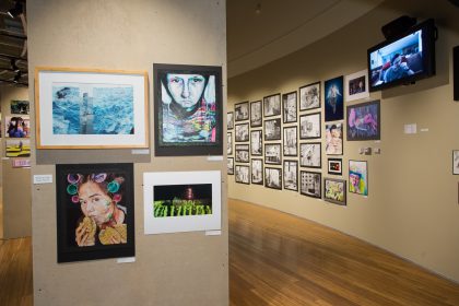 Big Springs Art Gallery, Spring Preserve.  Scholastic Art and Writing Awards exhibit.  January 2016.