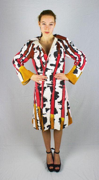 Birch Tree Coat, Fashion by Olivia Reavey, Grade 12, Age 17, Hingham High School, Hingham, MA