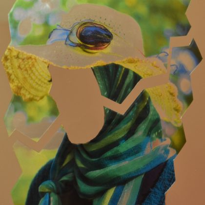 The Only Reflection, Mixed Media by Razan Elbaba, Grade 12, Age 17, Oakton High School, Vienna, VA