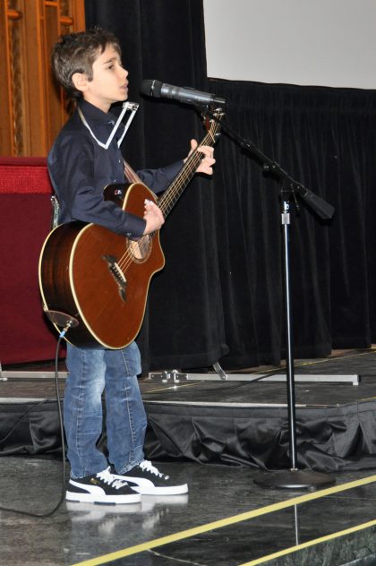 For this year's ceremony, a student performed an original song as a cold-open to the ceremony. That immediately got the crowd's attention!