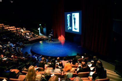 The 2016 Regional Ceremony was held at the college's largest performance venue inside the main auditorium. The best of the best were recognized, as Cornish Vice President of Enrollment Management Jonathan Lindsay handed out the coveted Gold Keys. (Photo courtesy of Cornish College of the Arts)