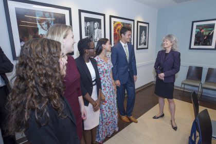 The Class of 2017 talk with Institute of Museum and Library Services Director Dr. Kathryn K. Matthew