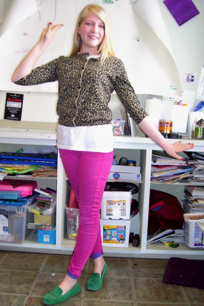 There is always something to show off in the youth classroom.
