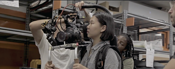 High school students at work in the Fellows program of the Ghetto Film School.